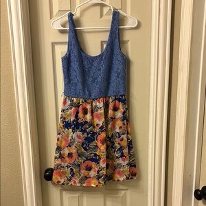Floral Blue Dress